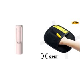 2-1 Reusable Pet Hair Remover Brush Lint Roller Portable Effective Self Cleaning Tool for Cat Dog Fur Hair Dust Removal Brush (Option: Set5)