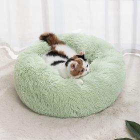 Pet Bed For Dog & Cat; Plush Cat Bed Warm Dog Bed For Indoor Dogs; Plush Dog Bed; Winter Cat Mat (Color: PINK, size: 40cm/15.7in)